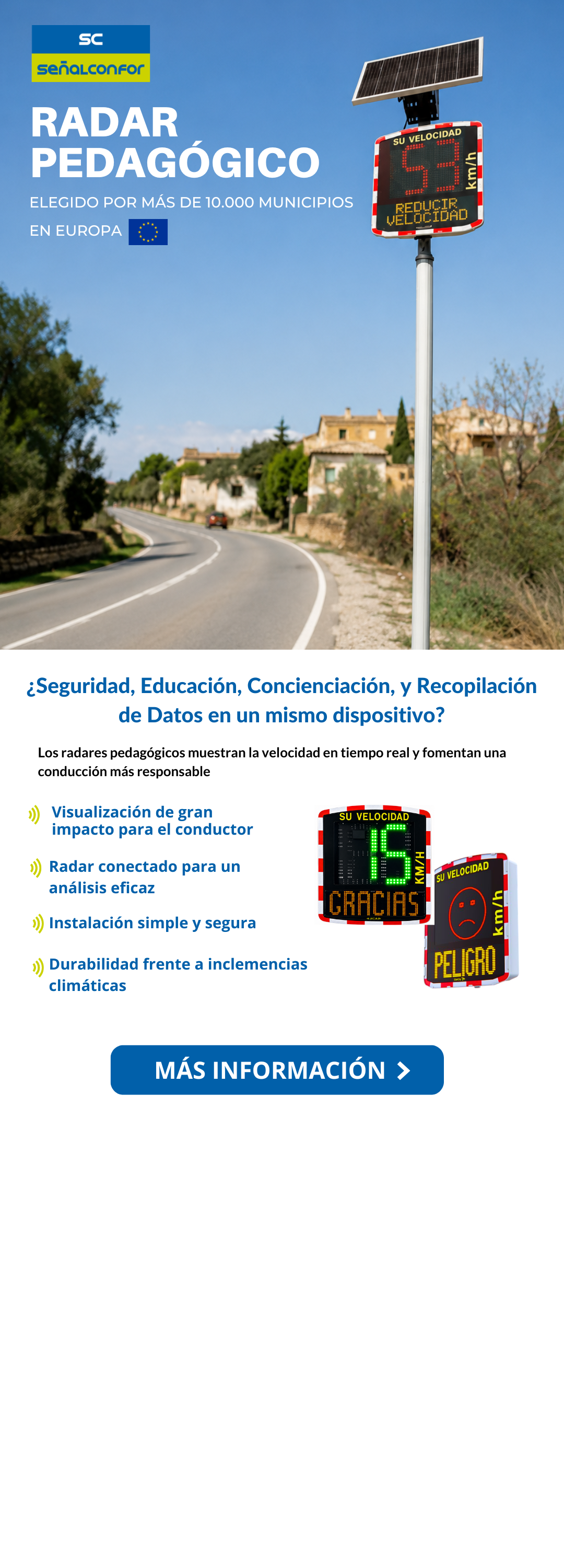 SENALCONFOR.COM - SPEED AWARENESS RADAR
