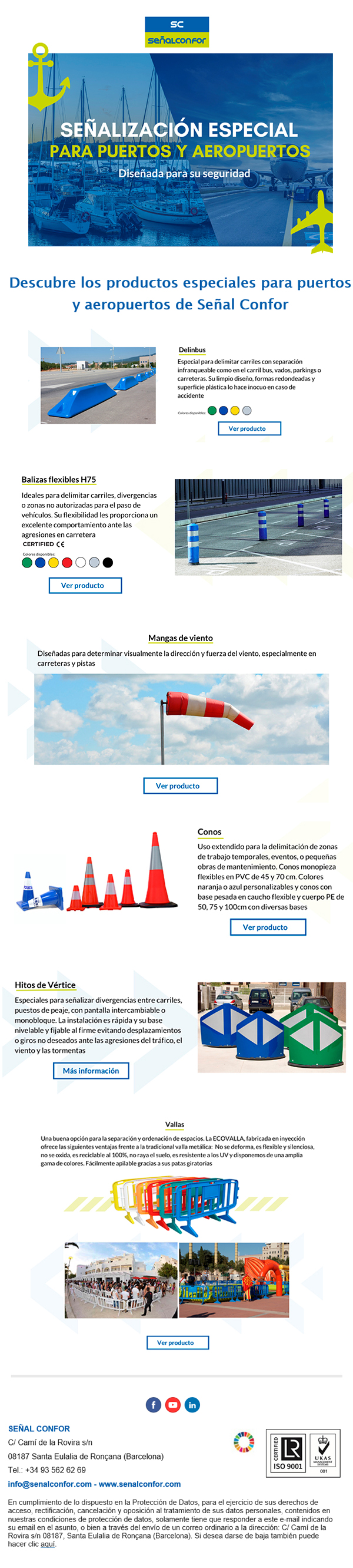 SENALCONFOR.COM - SEÑALIZACIÓN ESPECIAL PARA PUERTOS Y AEROPUERTOS